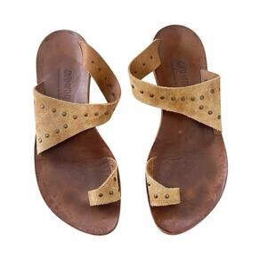 Cydwoq Hillary Studded Thong Sandals Leather Size 8